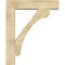 Ekena Millwork Legacy Block Rough Sawn Bracket w/ Offset Brace, Douglas Fir, 8"W x 36"D x 44"H BKT0806X36X44LEC05RDF - alternate 2